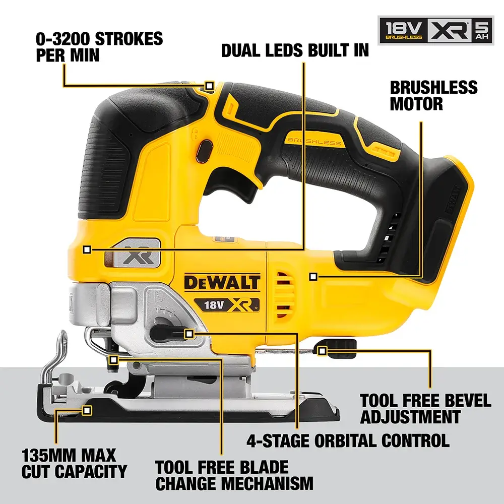 DEWALT® 18V XR® Brushless Jigsaw (Tool Only)