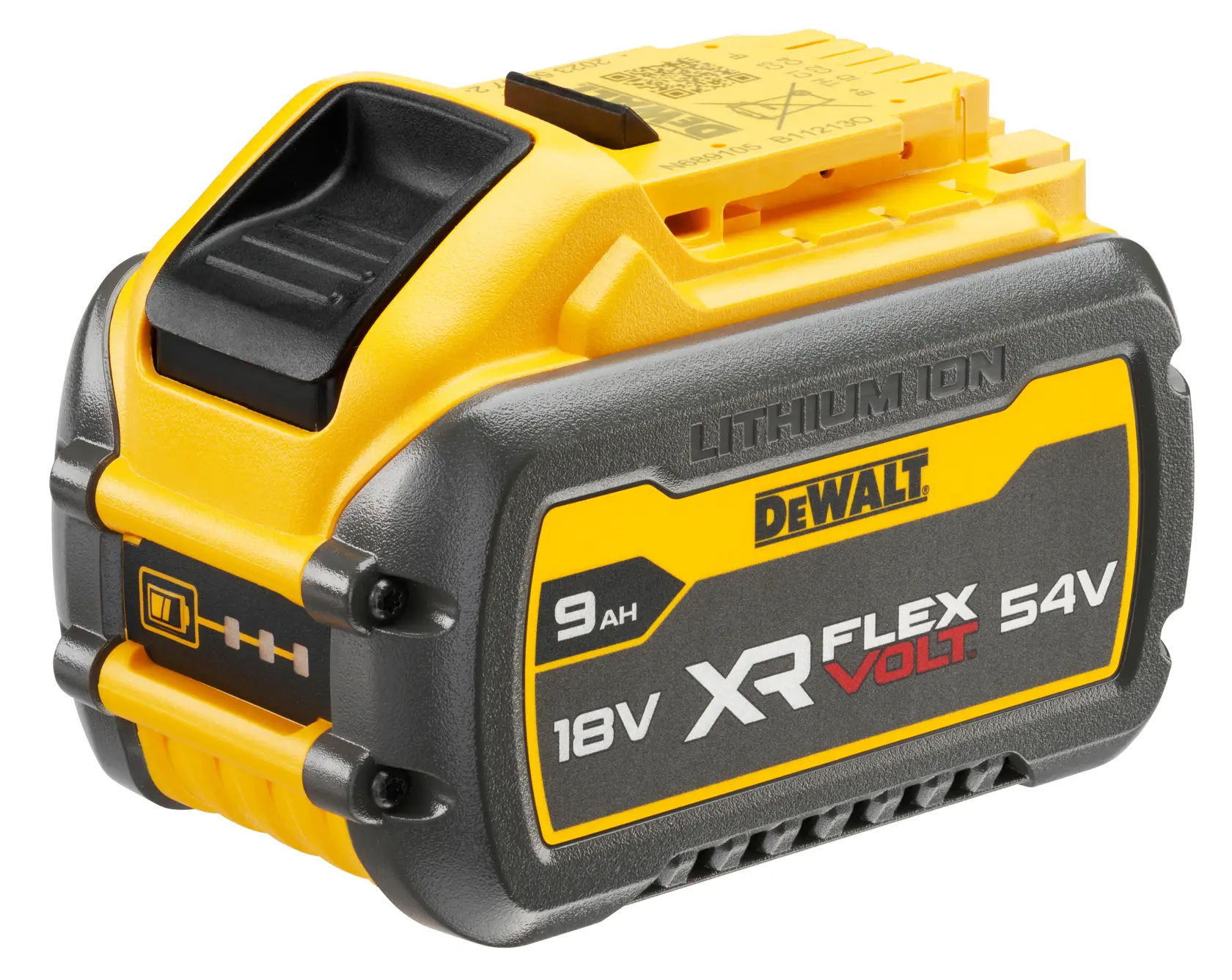 XR FLEXVOLT 9ah battery ¾ view