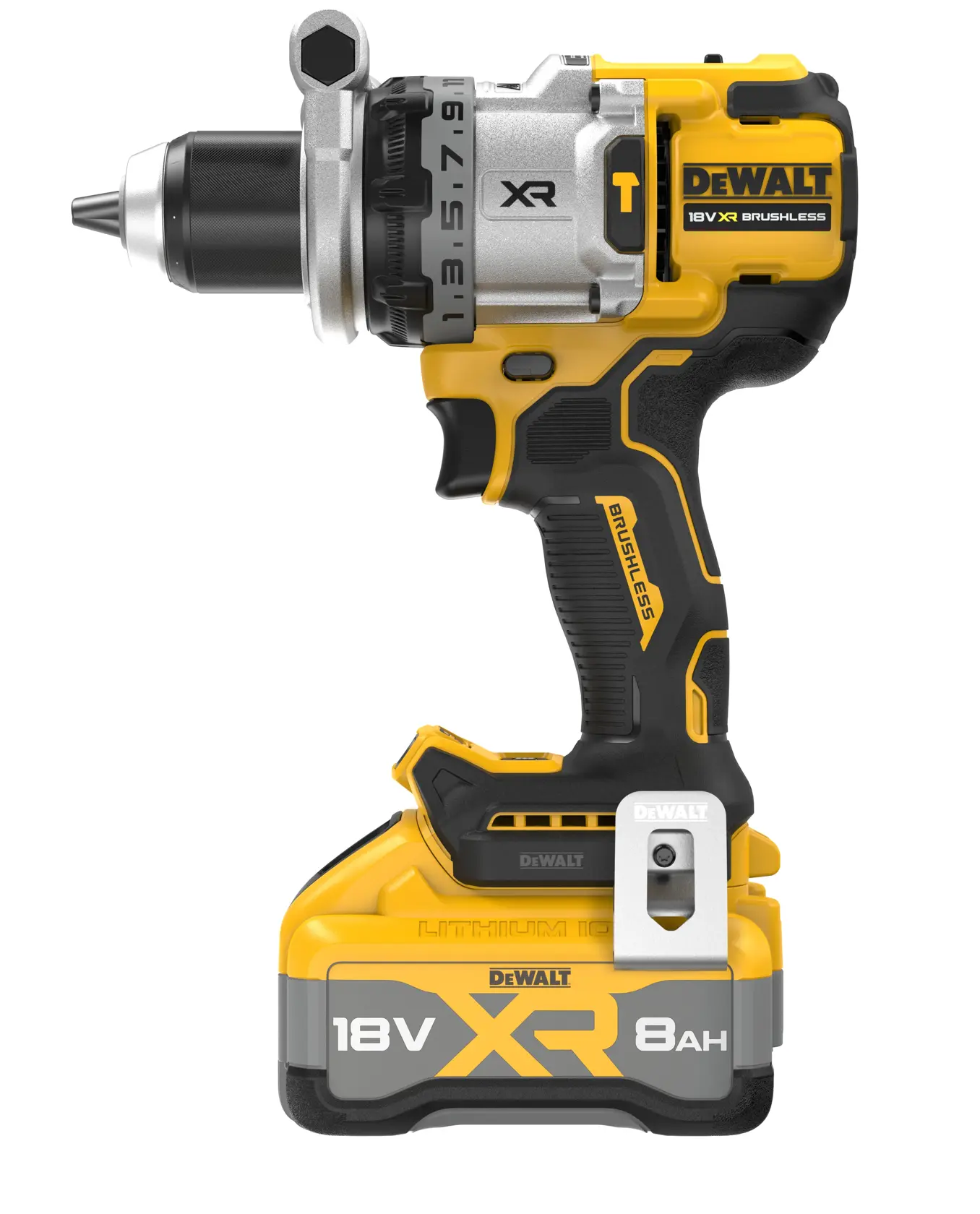 DEWALT® 18V XR® Premium Brushless Hammer Drill Driver - 1 X 8.0 Ah Battery