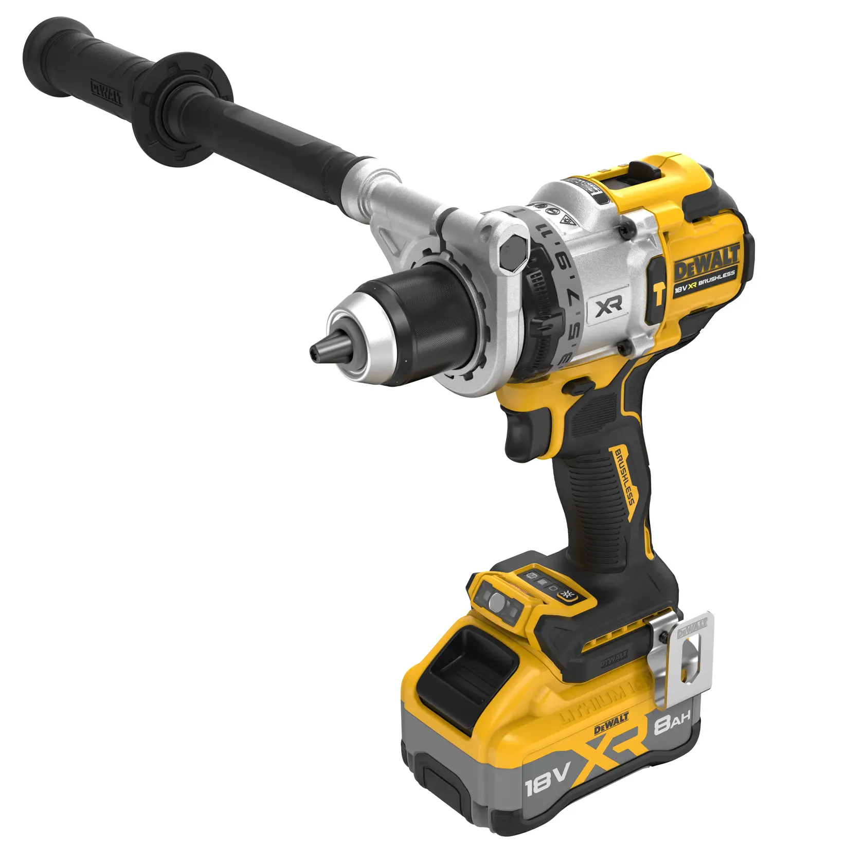 DEWALT® 18V XR® Premium Brushless Hammer Drill Driver - 1 X 8.0 Ah Battery