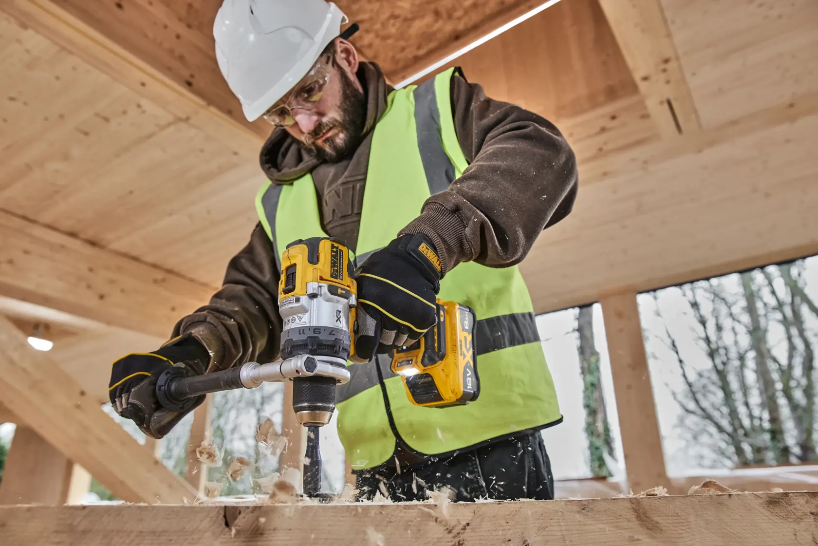 DEWALT® 18V XR® Premium Brushless Hammer Drill Driver - 1 X 8.0 Ah Battery