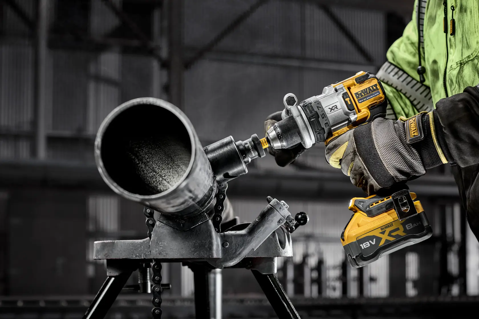 DEWALT® 18V XR® Premium Brushless Hammer Drill Driver - 1 X 8.0 Ah Battery