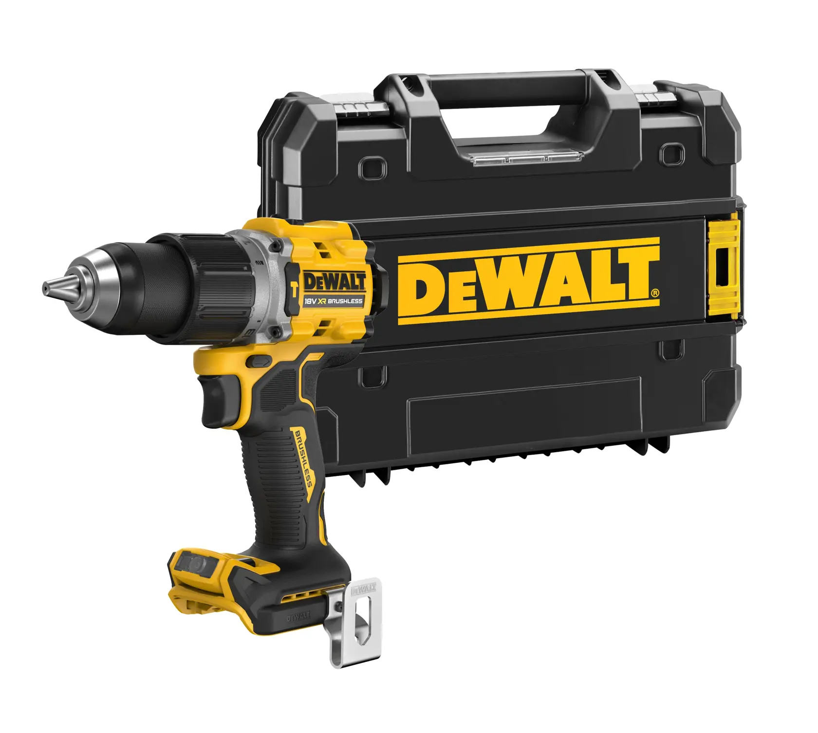 Kit including bare unit hammer drill DCD805 and Tstak kitbox