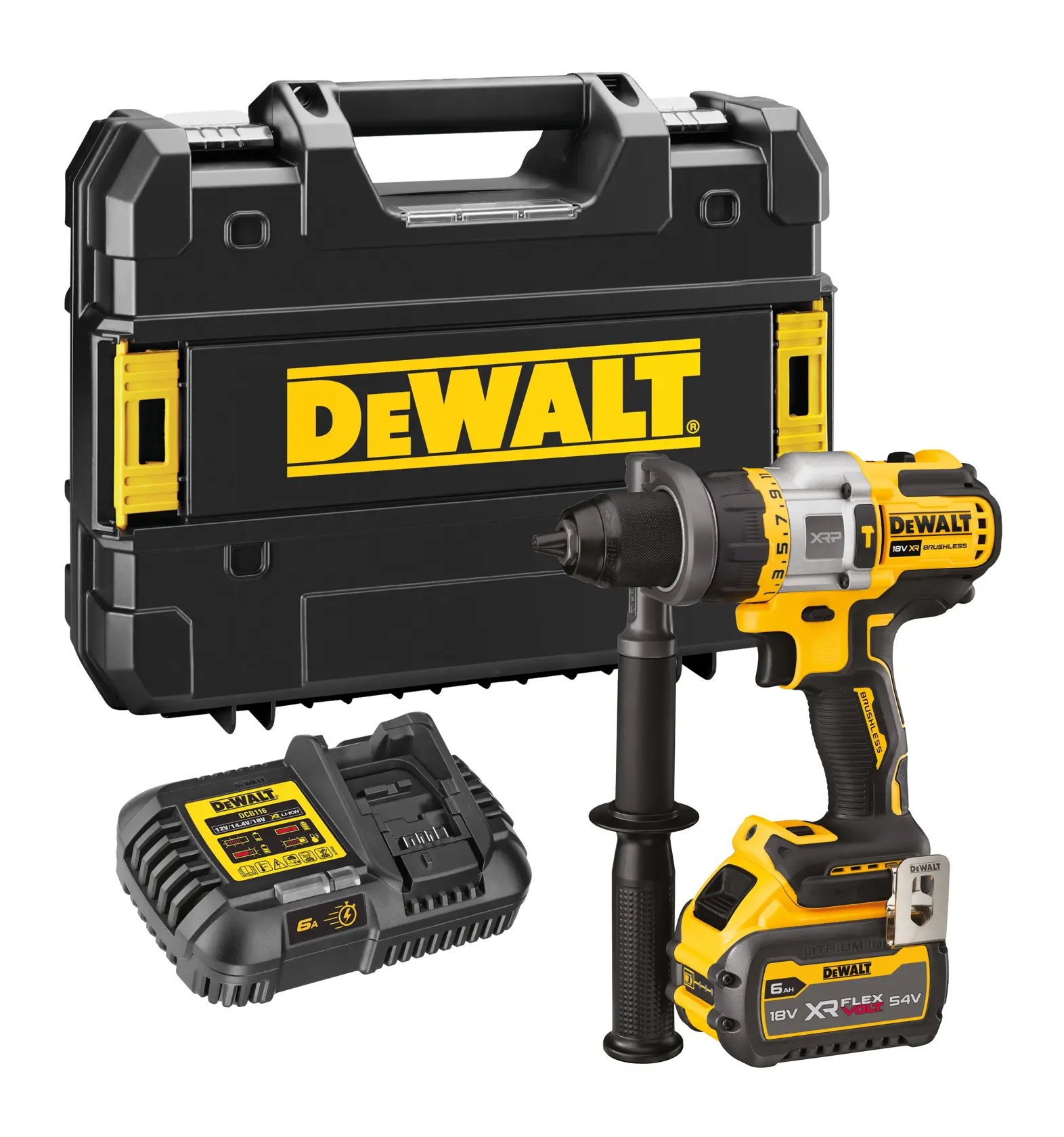 DEWALT® 18V XR® XRP Hammer Drill Driver With FLEXVOLT ADVANTAGE - 1 X 6Ah