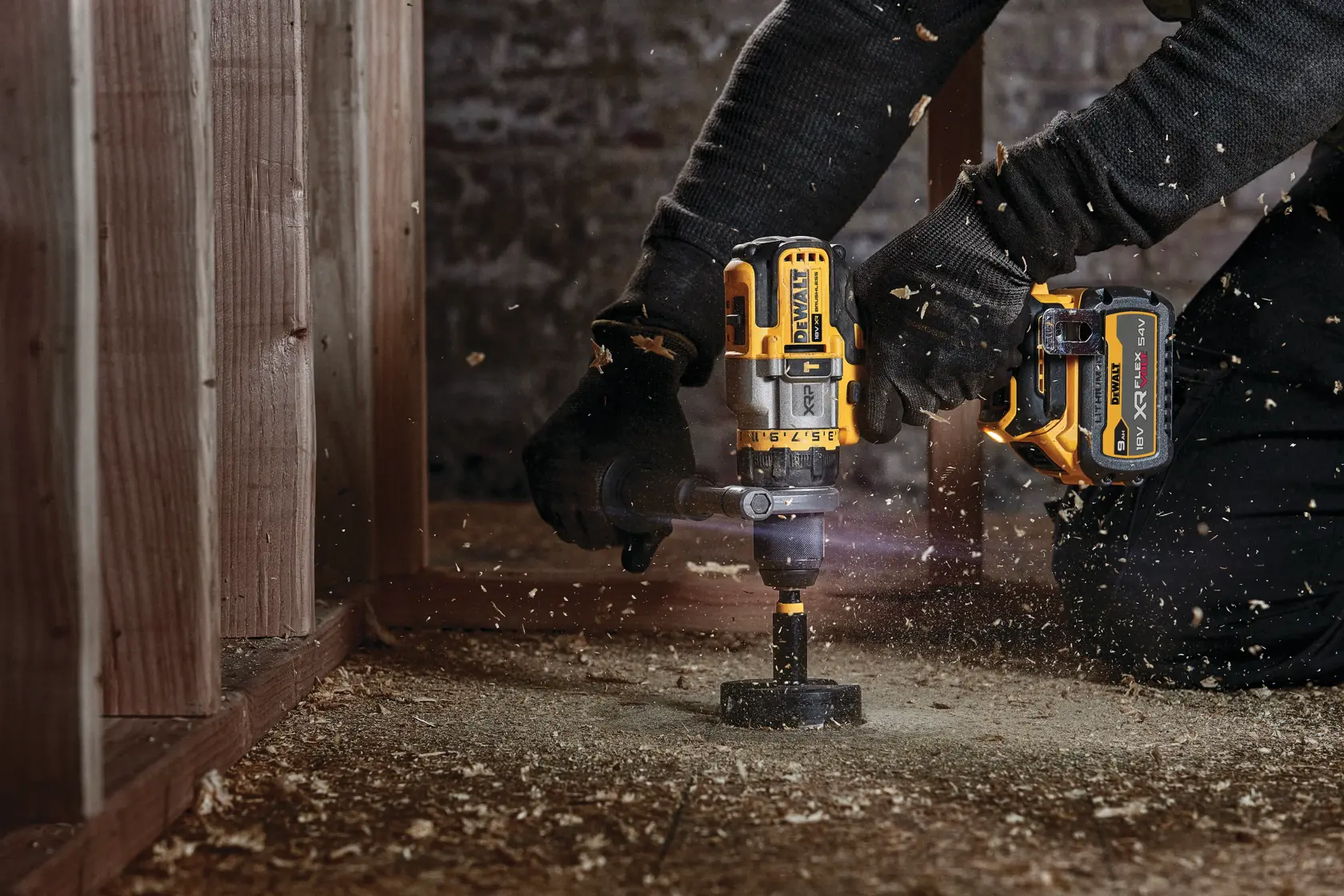DEWALT® 18V XR® XRP Hammer Drill Driver With FLEXVOLT ADVANTAGE - 1 X 9Ah