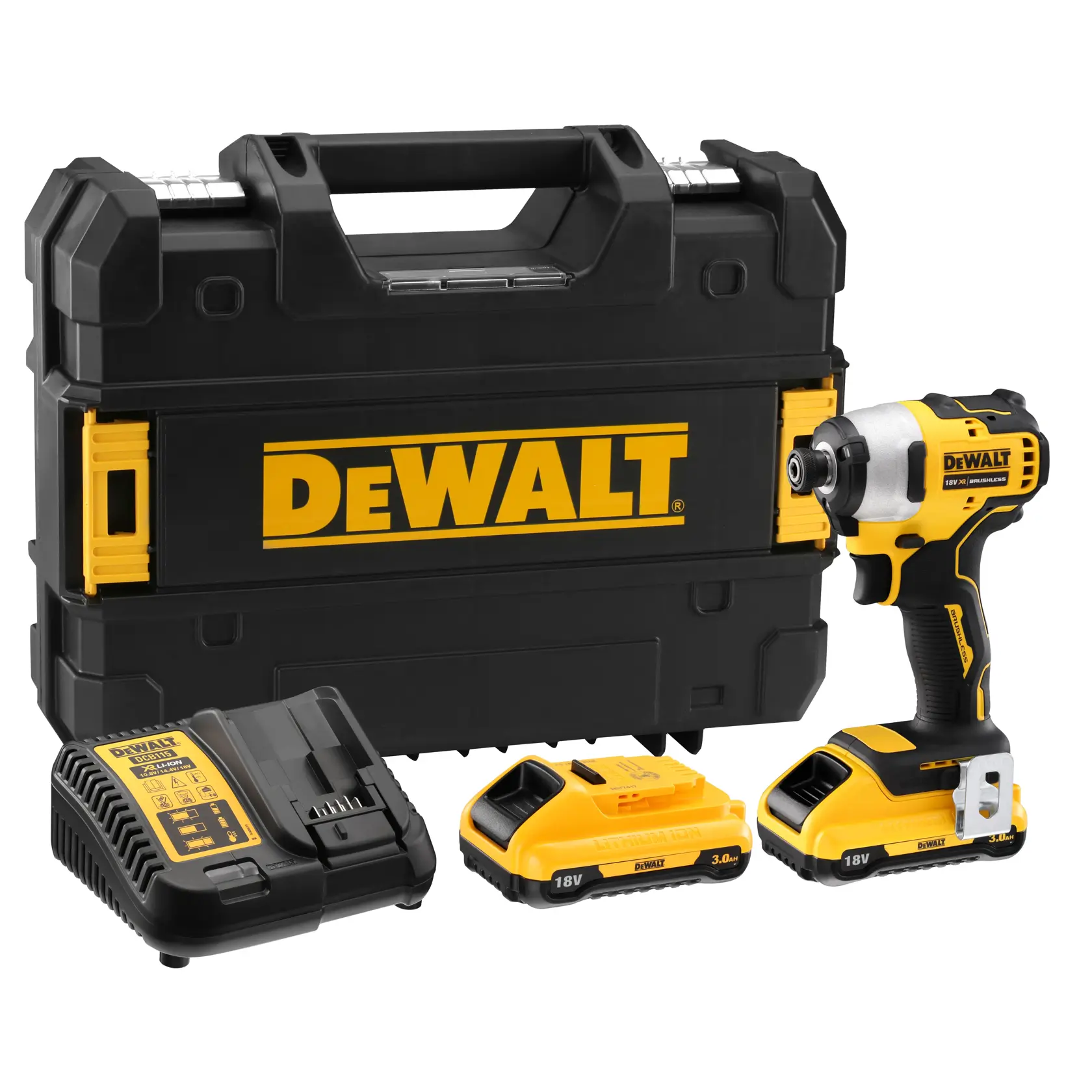 DEWALT® 18V XR® Brushless Impact Driver - 2 X 3Ah