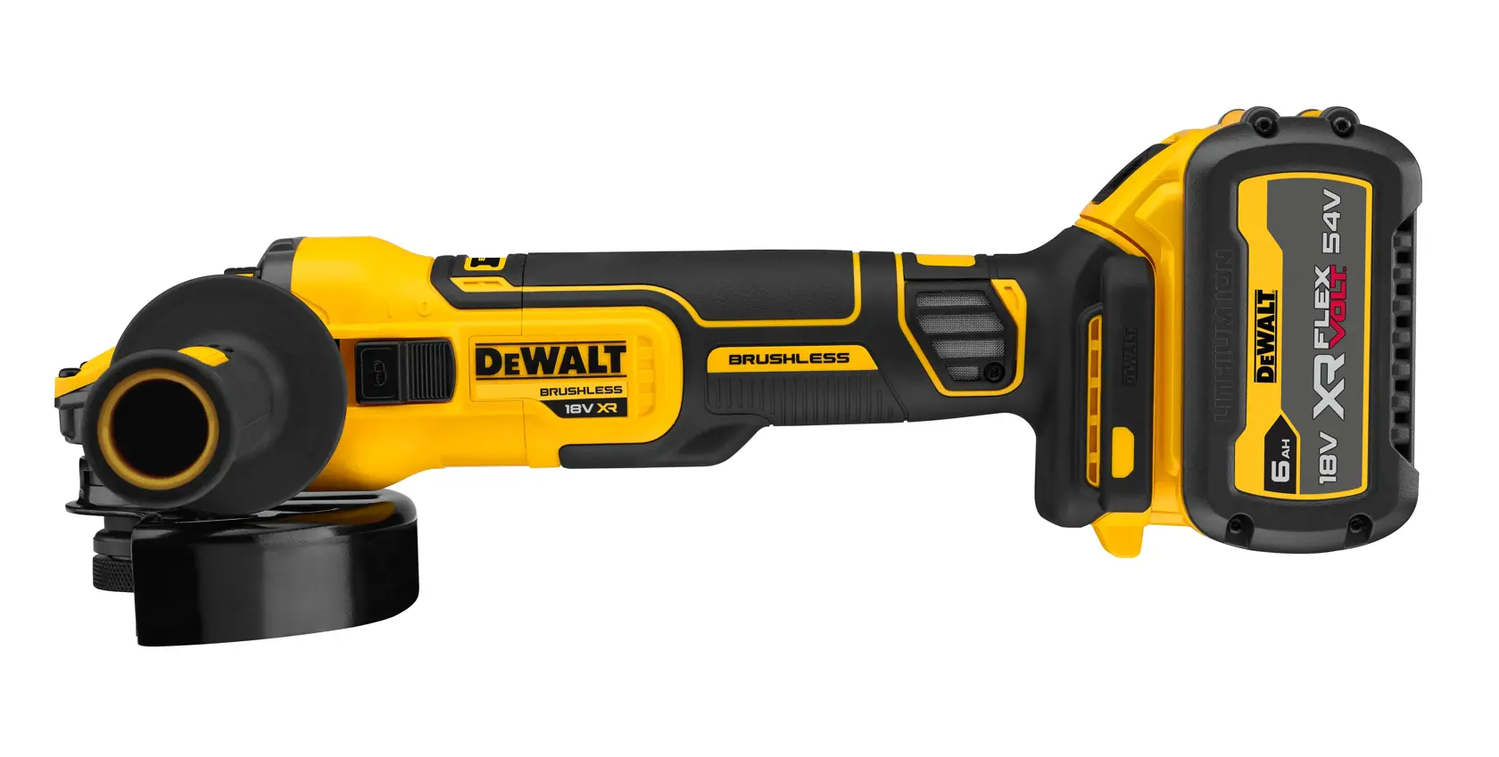 DEWALT® 18V XR® Brushless 125mm Angle Grinder - 1 x FLEXVOLT® 6Ah