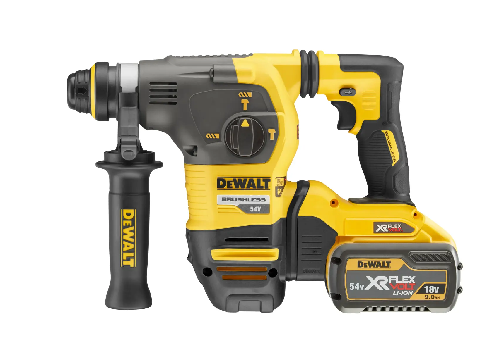 DEWALT® 54V XR® FLEXVOLT® 30mm SDS Plus Hammer Drill - 2 X 9Ah