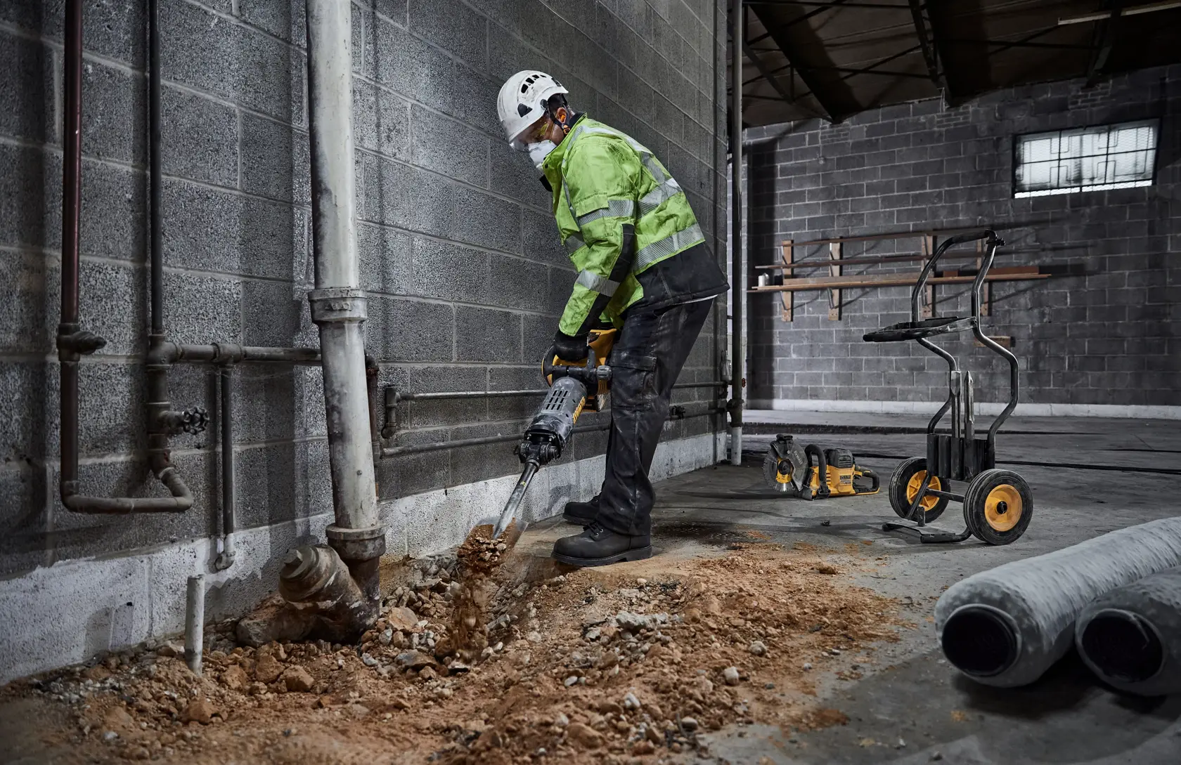 DEWALT® 54V XR® FLEXVOLT® 28mm Hex Demolition Hammer - 2 x 15Ah