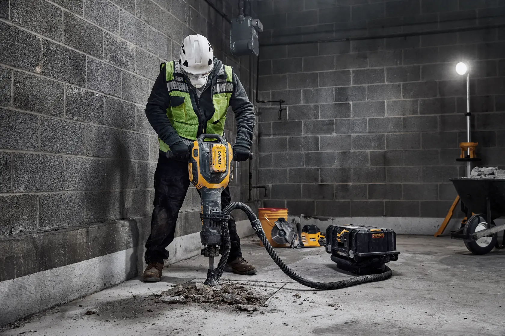 DEWALT® 54V XR® FLEXVOLT® 28mm Hex Demolition Hammer - 2 x 15Ah