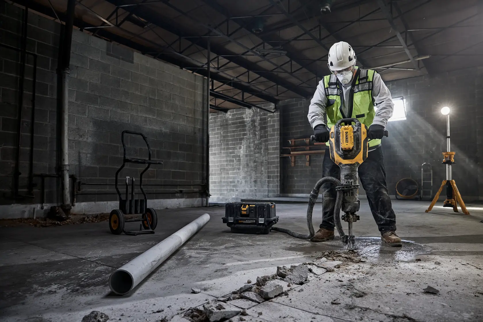 DEWALT® 54V XR® FLEXVOLT® 28mm Hex Demolition Hammer - 2 x 15Ah