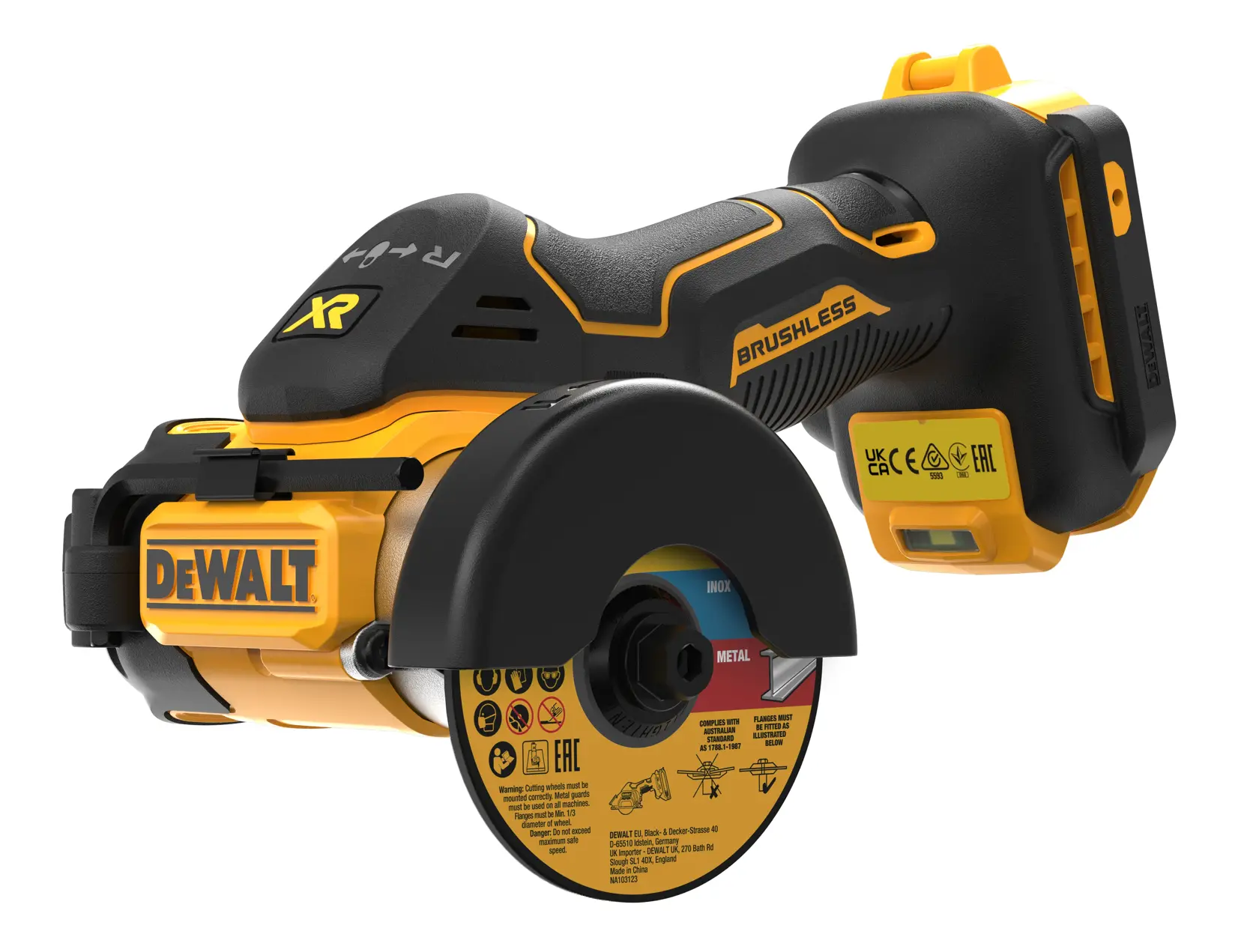 DEWALT® 18V XR® Brushless 76mm Cut-Off Tool (Tool Only)