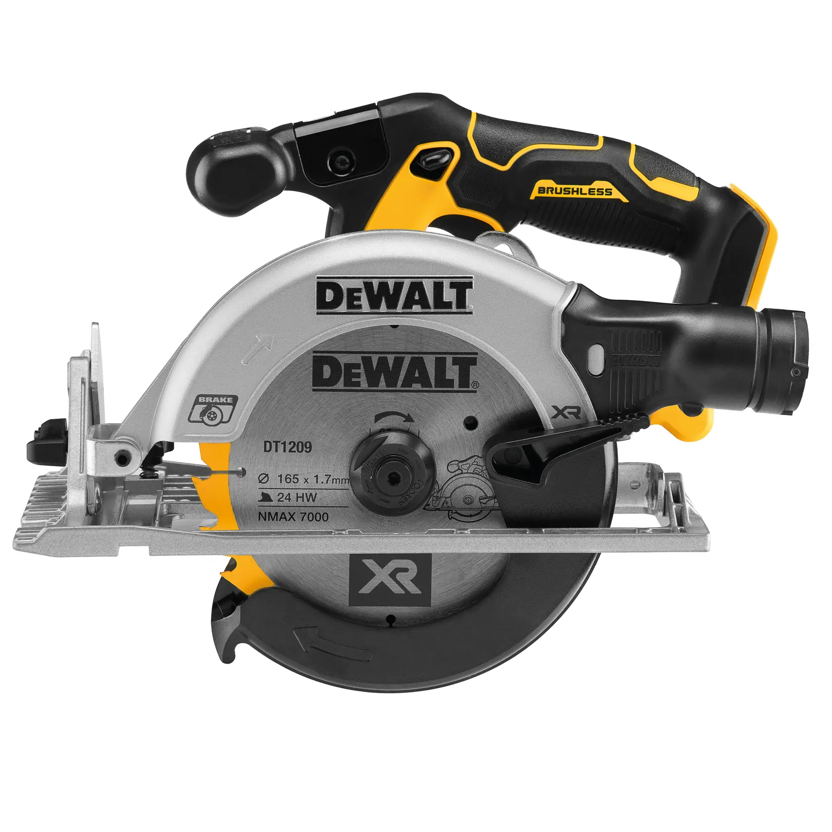 DEWALT® 18V XR® Brushless 165mm Circular Saw (Tool Only)