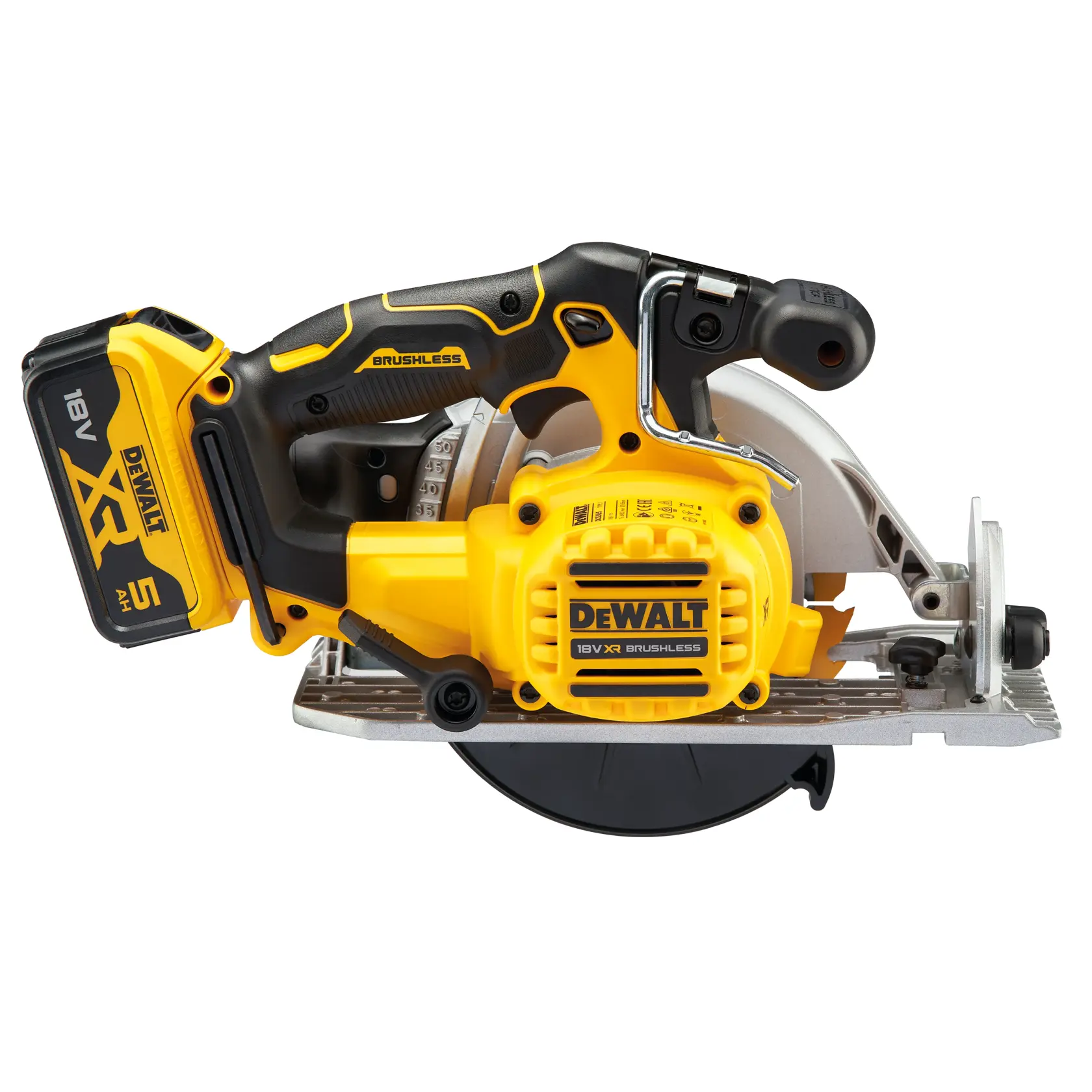 DEWALT® 18V XR® Brushless 165 mm Circular Saw - 2 x 5 Ah