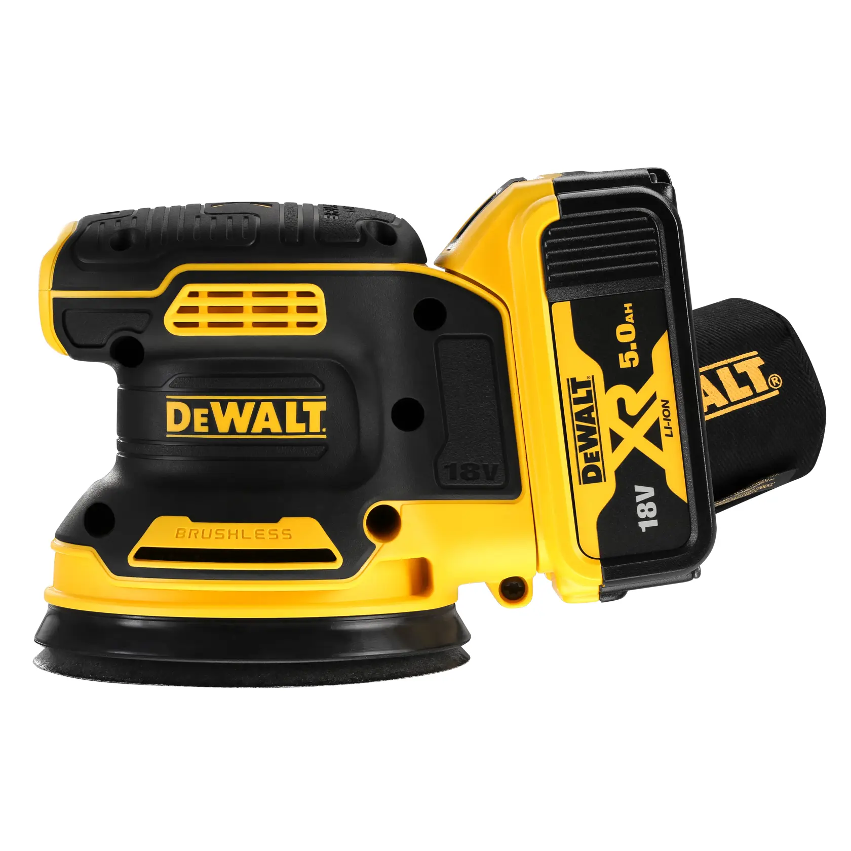 DEWALT® 18V XR® Brushless Random Orbit Sander - 2 x 5Ah