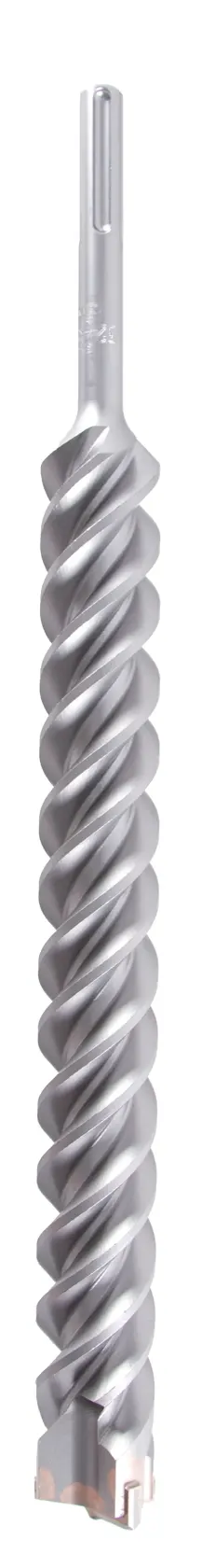 A DEWALT DT9450 twisted masonry drill bit with an SDS-max shank, designed for heavy-duty drilling in concrete and stone, displayed vertically against a white background.
