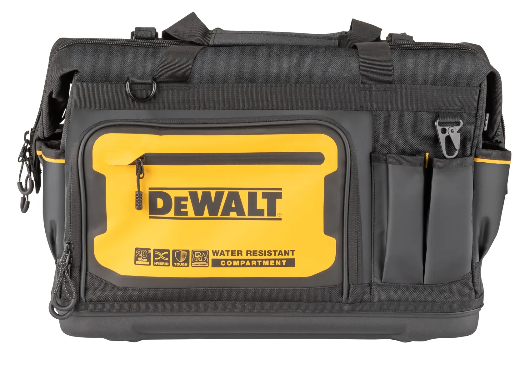 Front view of the Dewalt 20" Pro Open Mouth Tool Bag"